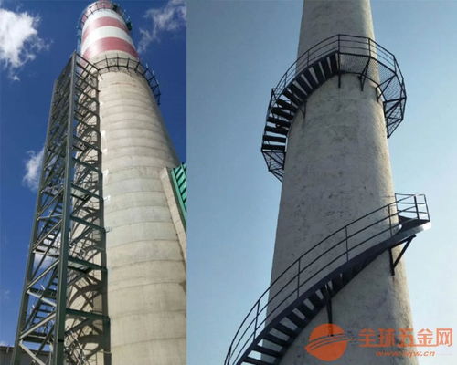 廣東煙囪安裝螺旋鋼梯公司 安全施工，專業爬梯服務